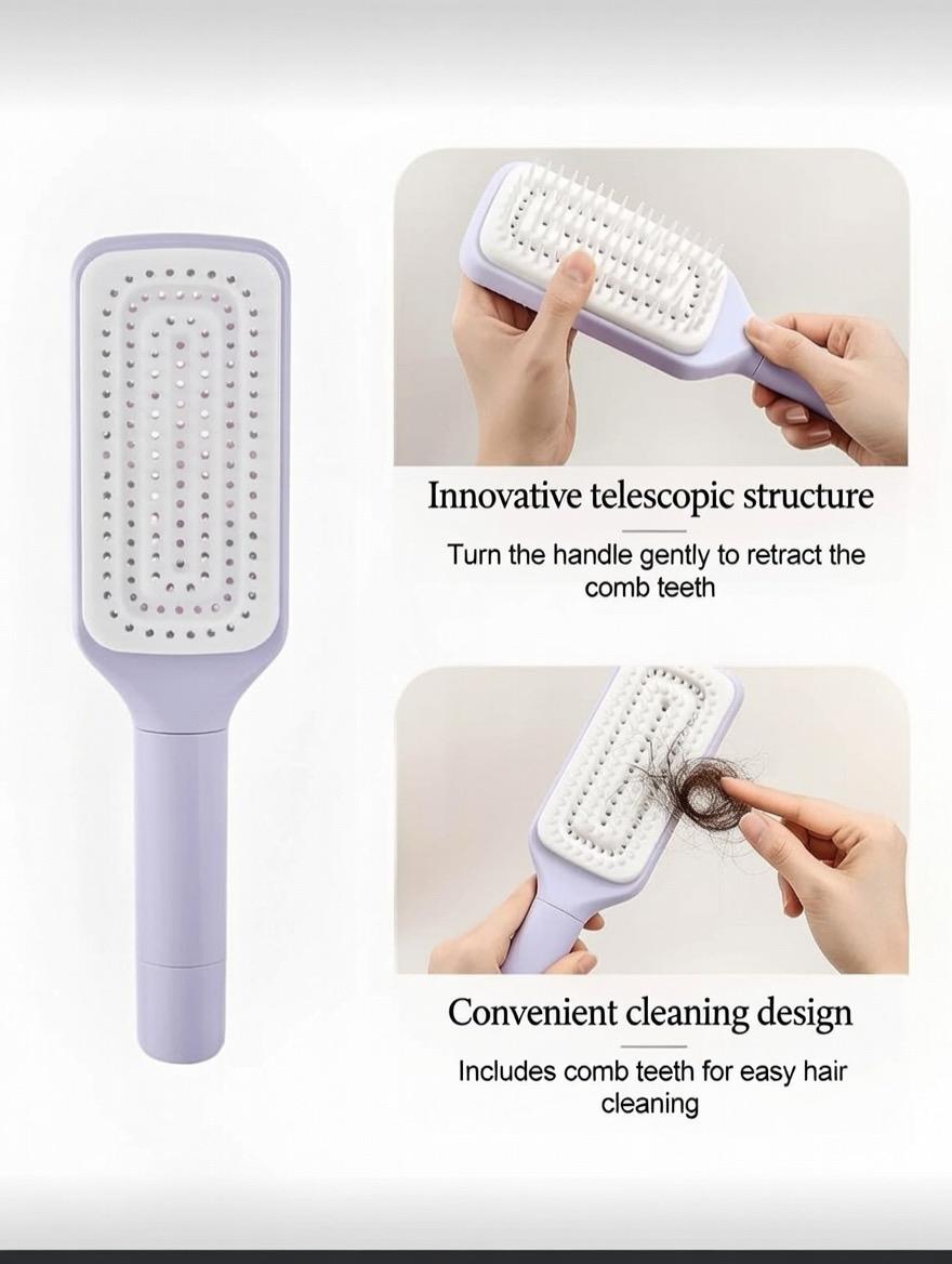 Self Cleaning Hair Comb