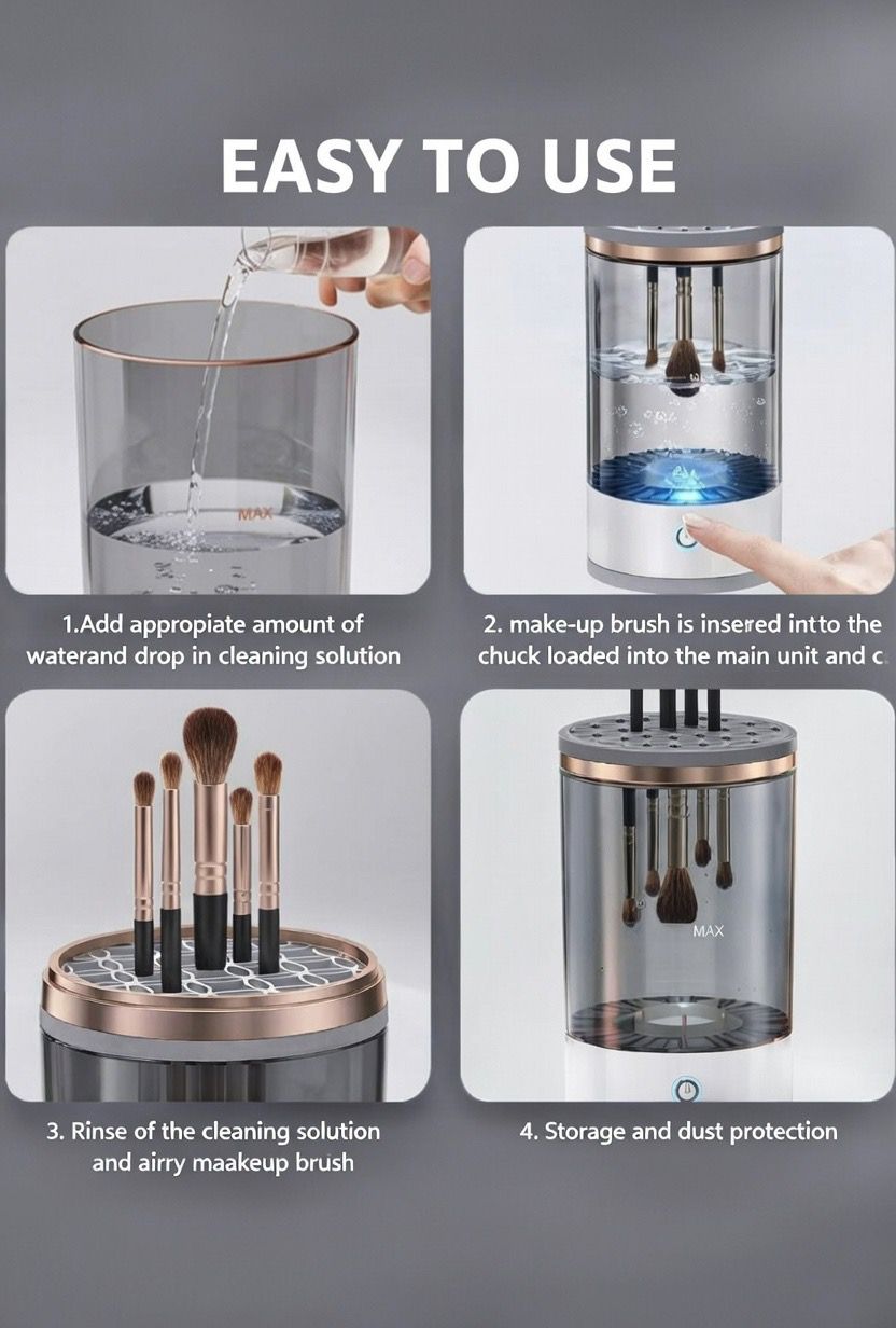 Electric Makeup Brush Cleaner